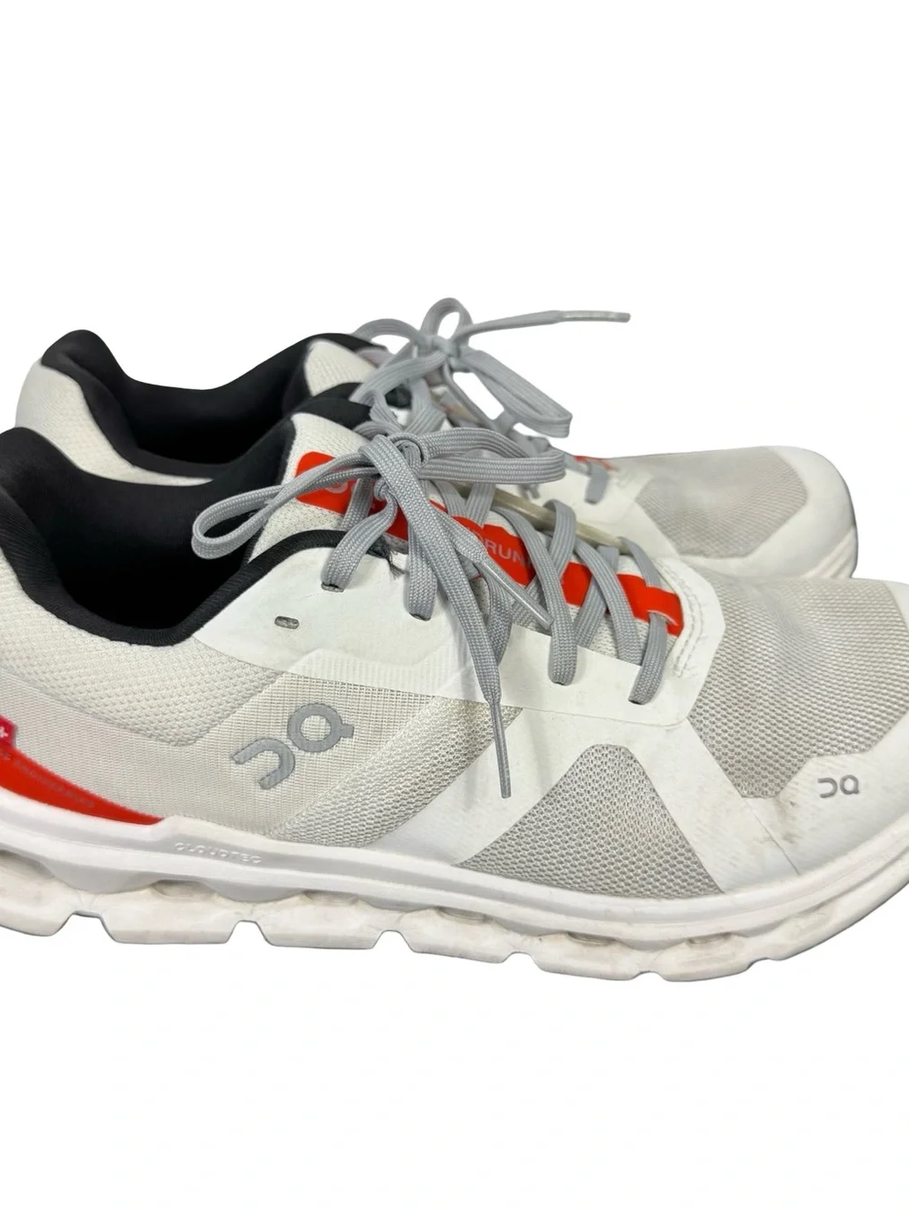 On Cloud Cloudrunner 2 Running Shoes White Undyed Flame Orange Women 8.5